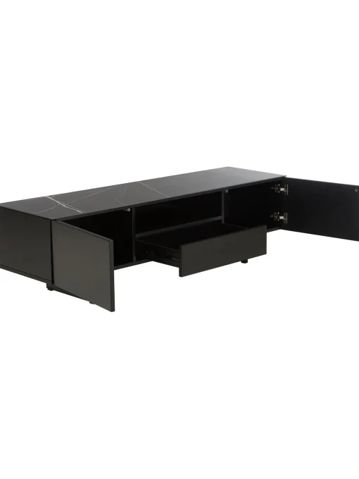 Mueble De Tv Fione, Con Tablero En Efecto Marmol