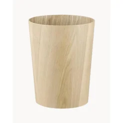 Papelera Redonda De Madera Wilo