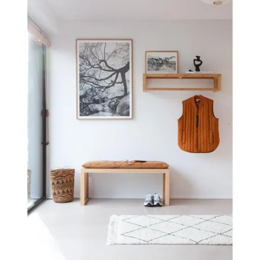 Perchero De Pared De Bambu Rib, Tamanos Diferentes