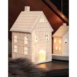 Portavela Grande De Porcelana Living