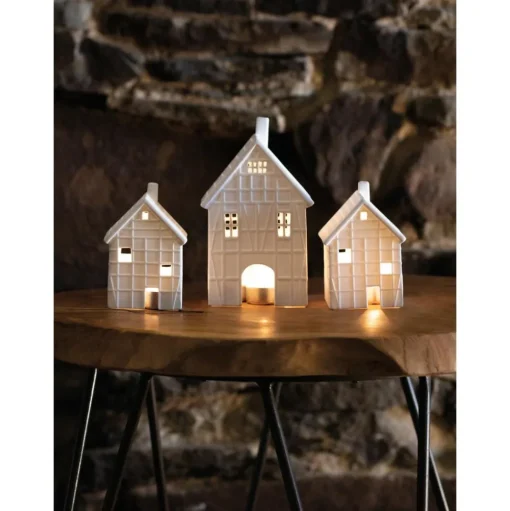 Portavela Grande De Porcelana Living