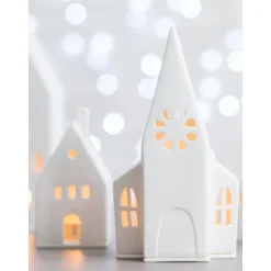 Portavelas De Porcelana Living