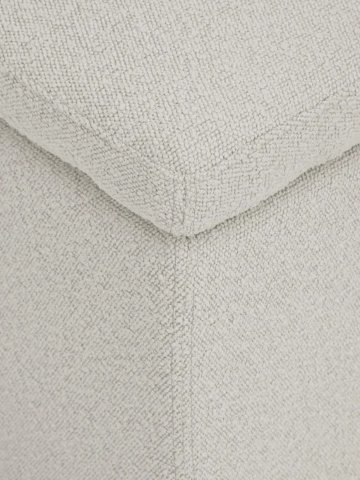Puf En Tejido Boucle Winou, Con Espacio De Almacenamiento