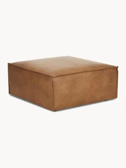Reposapies Puf De Cuero Reciclado Lennon