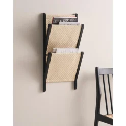 Revistero De Pared De Bambu Y Ratan Morgan