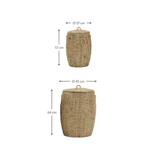 Set De Cestas Con Tapadera Laun, 2 Uds.