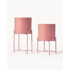 Set De Maceteros De Metal Mina, 2 Uds.