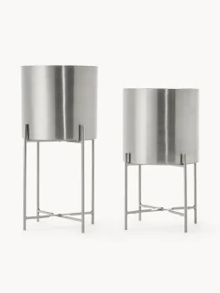 Set De Maceteros De Metal Mina, 2 Uds.