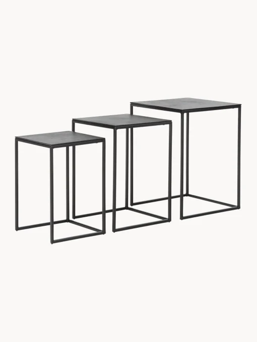 Set De Mesas Auxiliares De Metal Dwayne, 3 Uds.