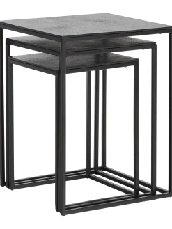 Set De Mesas Auxiliares De Metal Dwayne, 3 Uds.
