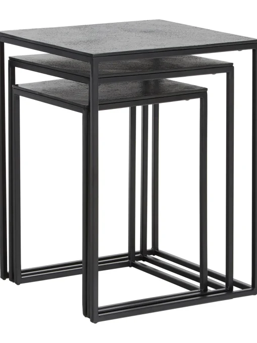 Set De Mesas Auxiliares De Metal Dwayne, 3 Uds.