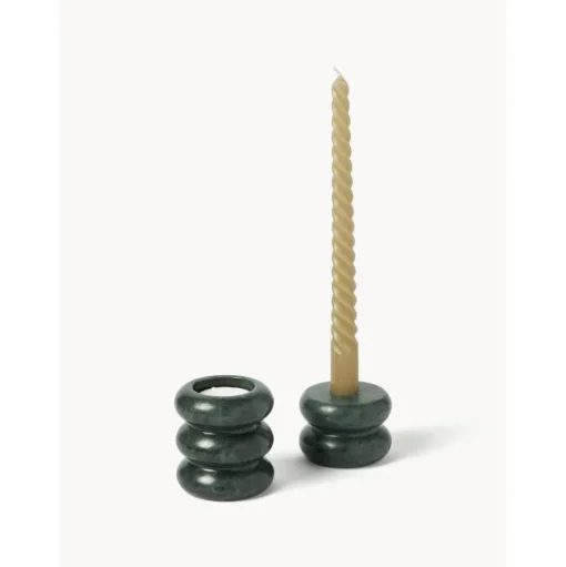 Set De Portavelas Y Candelabros 2En1 De Marmol Orta, 2 Uds.