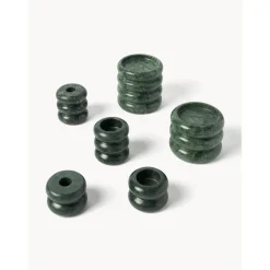 Set De Portavelas Y Candelabros 2En1 De Marmol Orta, 2 Uds.