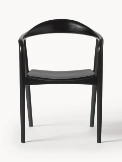 Silla Con Reposabrazos De Madera Angelina