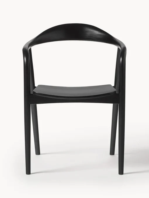 Silla Con Reposabrazos De Madera Angelina