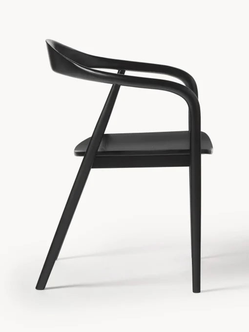 Silla Con Reposabrazos De Madera Angelina