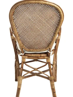 Silla Con Reposabrazos De Ratan Edelina
