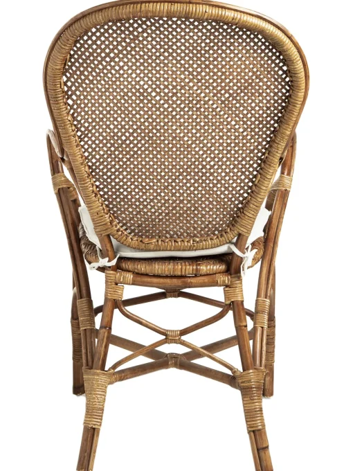 Silla Con Reposabrazos De Ratan Edelina