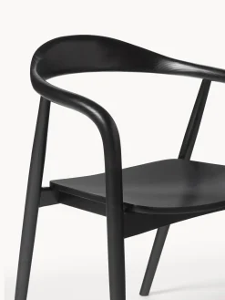 Silla Con Reposabrazos De Madera Angelina