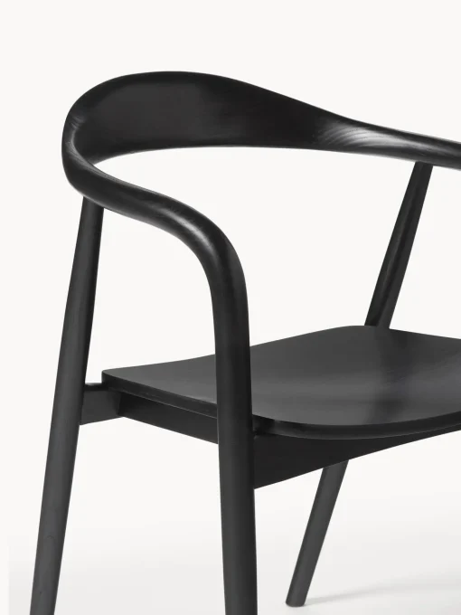 Silla Con Reposabrazos De Madera Angelina