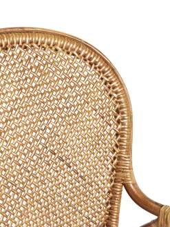 Silla Con Reposabrazos De Ratan Edelina