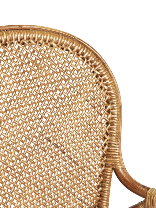 Silla Con Reposabrazos De Ratan Edelina