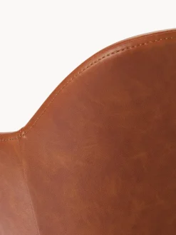 Silla Con Reposabrazos Pequena De Cuero Sintetico Fiji