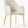 Silla Con Resposabrazos En Terciopelo Ava