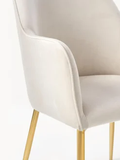 Silla Con Resposabrazos En Terciopelo Ava