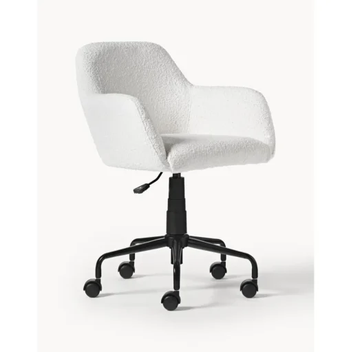 Silla De Escritorio En Tejido Boucle Lucie