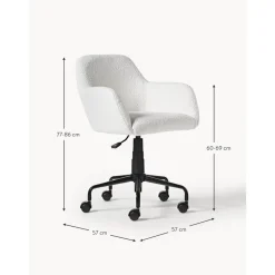 Silla De Escritorio En Tejido Boucle Lucie