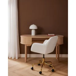 Silla De Escritorio En Tejido Boucle Lucie