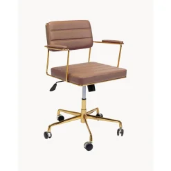 Silla De Oficina De Cuero Sintetico Dottore