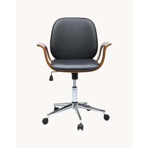 Silla De Oficina De Cuero Artificial Patron, Altura Regulable
