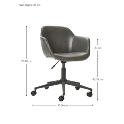 Silla De Oficina De Cuero Sintetico Fiji