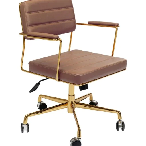 Silla De Oficina De Cuero Sintetico Dottore