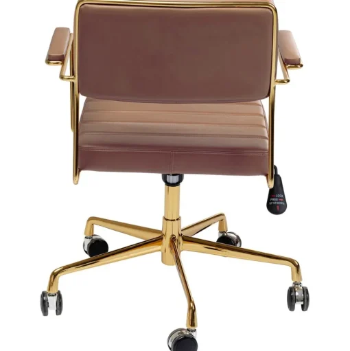 Silla De Oficina De Cuero Sintetico Dottore