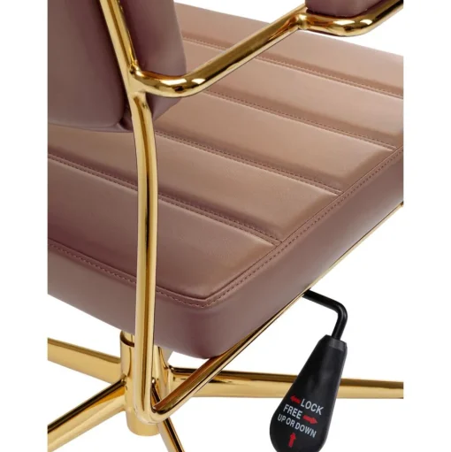 Silla De Oficina De Cuero Sintetico Dottore