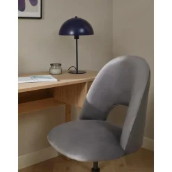 Silla De Oficina De Terciopelo Rachel, Altura Regulable