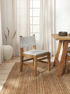Silla Tapizada De Madera Liano
