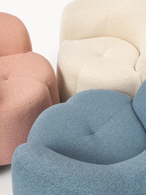 Sillon En Tejido Boucle Fleur