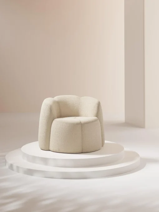 Sillon En Tejido Boucle Fleur