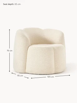 Sillon En Tejido Boucle Fleur