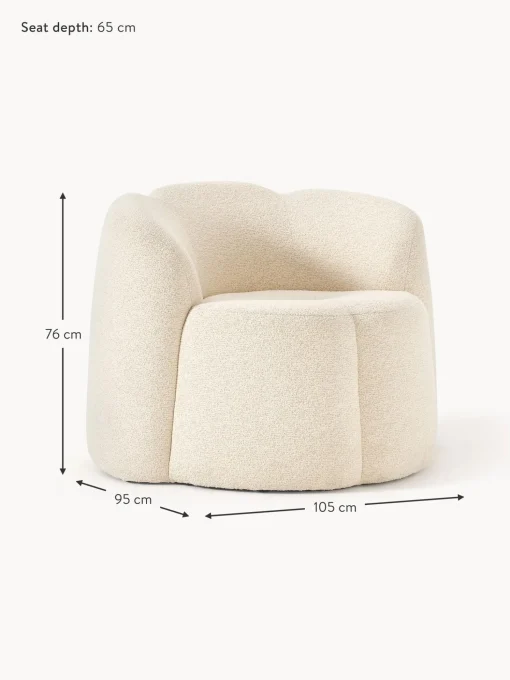 Sillon En Tejido Boucle Fleur