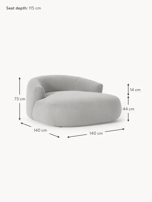 Sillon Lounge En Tejido Boucle Sofia