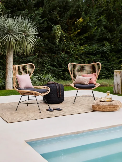 Sillon Orejero De Poliratan Costa