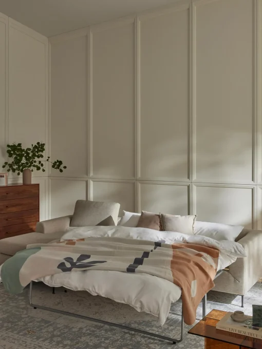 Sofa Cama Cucita (3 Plazas), Con Colchon