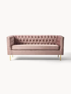 Sofa Chesterfield De Terciopelo Chiara (2 Plazas)