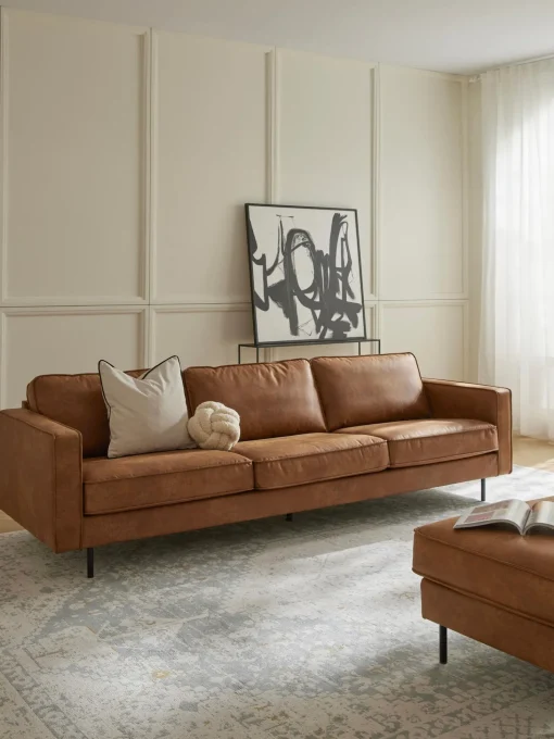 Sofa De Cuero Reciclado Hunter (3 Plazas)