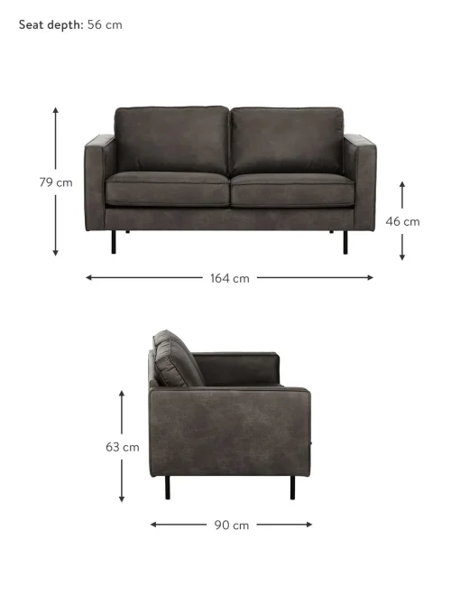Sofa De Cuero Reciclado Hunter (2 Plazas)